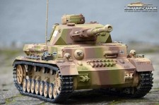 RC Panzer 4 Ausf. G 2.4 GHZ Metall Edition Sommertarn Tarn Rohrrückzug IR 360°