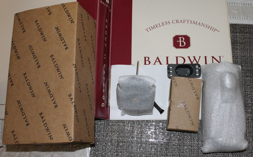 Baldwin Estate - 8252.190.B Arched Evolved Electronic Deadbolt Satin Black NEU - Bild 1 von 13