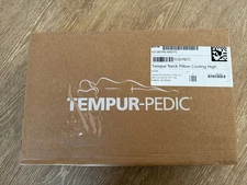 TEMPUR-PEDIC Cooling Gel High Neck Pillow Genuine Memory Foam Large Open Box