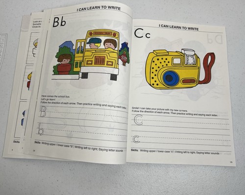 Lot of 2 VTG Fisher-Price Preschool Workbook 1996 & Learning Pad 2000 Unused - Picture 9 of 13