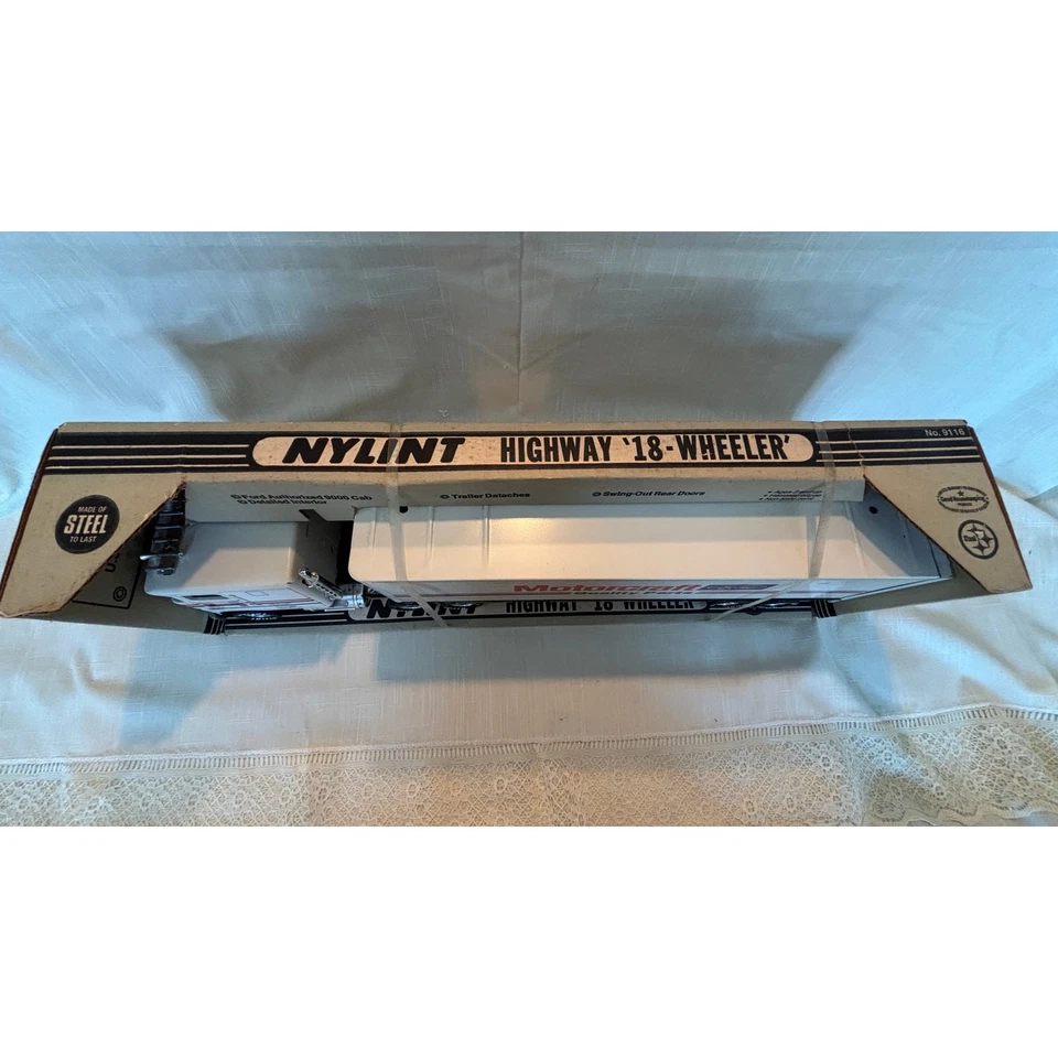 Vintage NOS Nylint #9116 Diecast GMC 18 wheeler Motorcraft Ford USA 1980s - Image 2 of 4