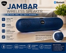 iHip JAMBAR Bluetooth Wireless Speaker Portab...
