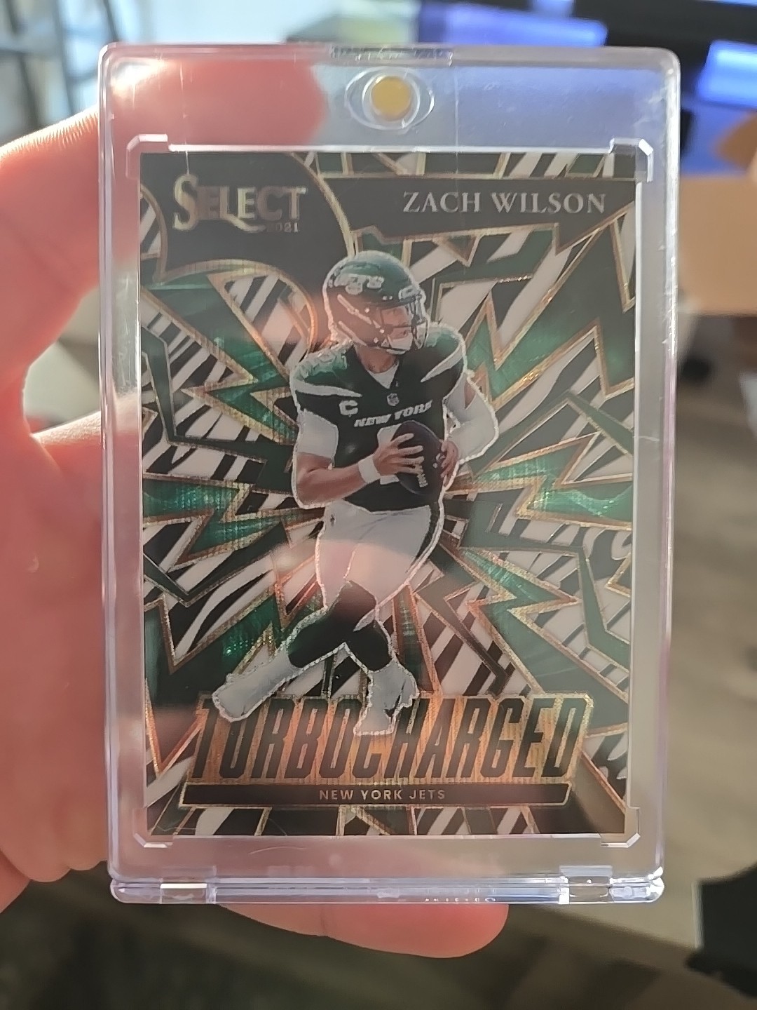 2021 Panini Select - Turbocharged Zach Wilson #TUR-2 Zebra Prizm (RC)