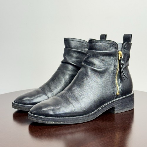 J570 - Women's Black Leather Cole Haans Shoes - Size 8B - Picture 2 of 12