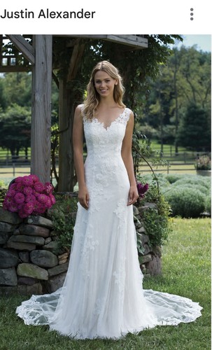 Justin Alexander Wedding Dress Size 14/16 - Picture 9 of 10