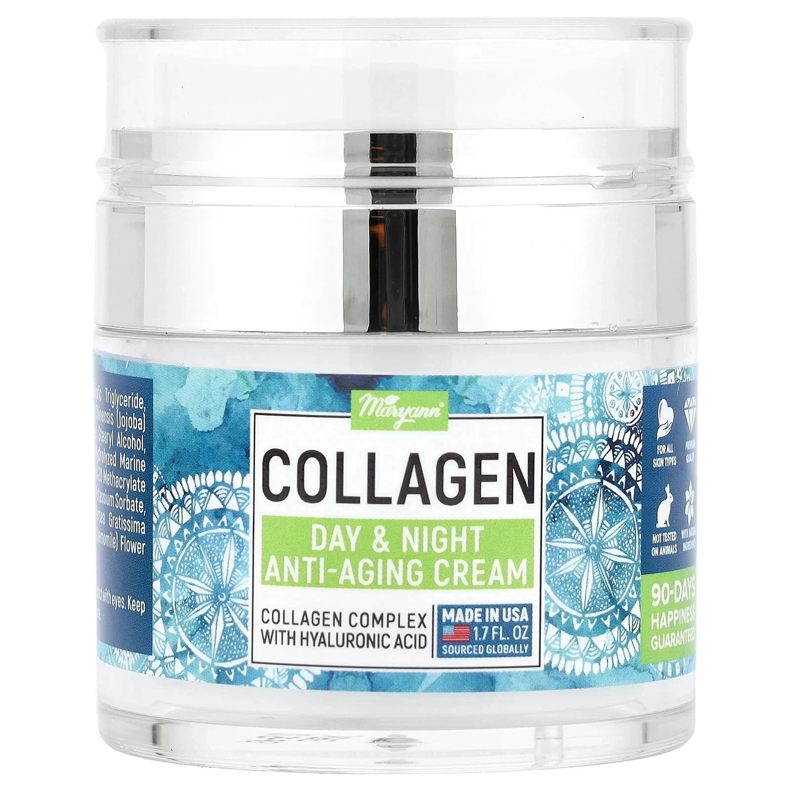 Collagen Day & Night Anti-Aging Cream, For All Skin Types, 1.7 fl oz (50 ml)
Opens in a new window o