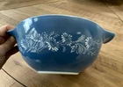 PYREX Blue Colonial Mist Cinderella Mixing Bowl #442 1.5qt Vintage