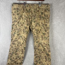 Jordan Craig Pants Mens 38x32 Beige Camouflage Cargo Straight Leg Cotton Casual