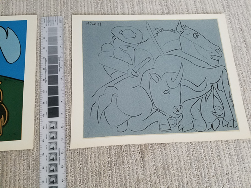 Pablo Picasso 1962 Linocut "The Broken Lance" Nice Paper - Picture 3 of 7