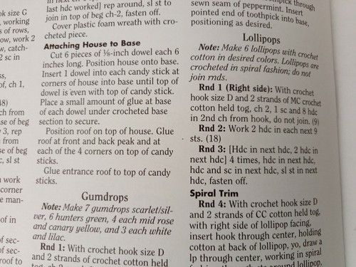 Gingerbread House CROCHET Pattern 101061 House of White Birches VTG 1996 R Kropp - Picture 7 of 8