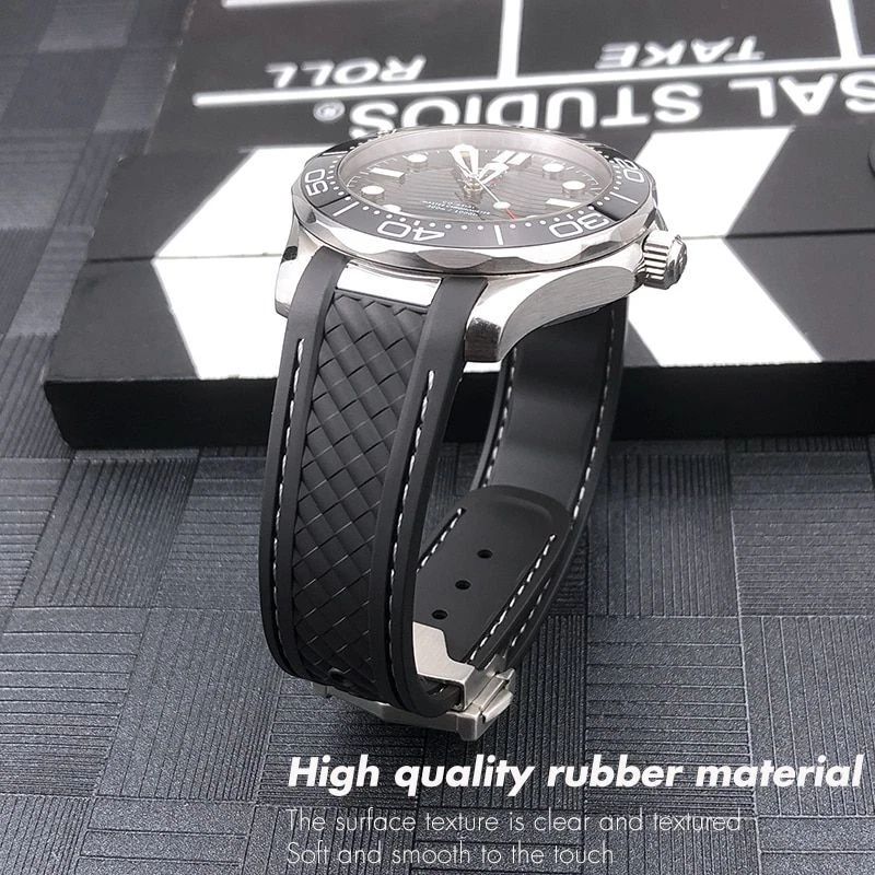 Best rubber strap store for omega seamaster