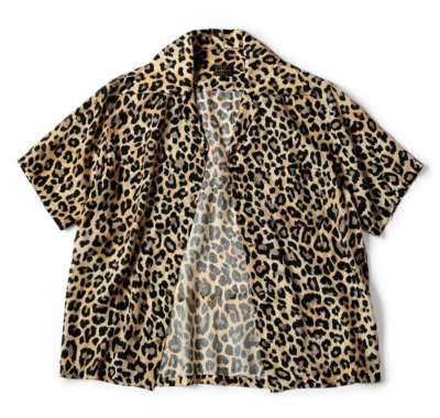 ASK availability First) KAPITAL Silk-Rayon Leopard Collar ASK availability First) KAPITAL Silk-Rayon Leopard Collar