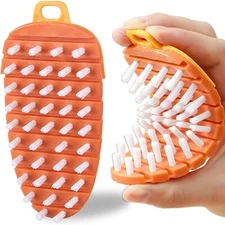 2 Pcs Vegetable Brush,Multiple Segments Are Bendable Fruit Vegetable Cleaning Br