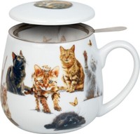 KöNitz Samtpfoten Teetasse Mit Sieb Und Deckel