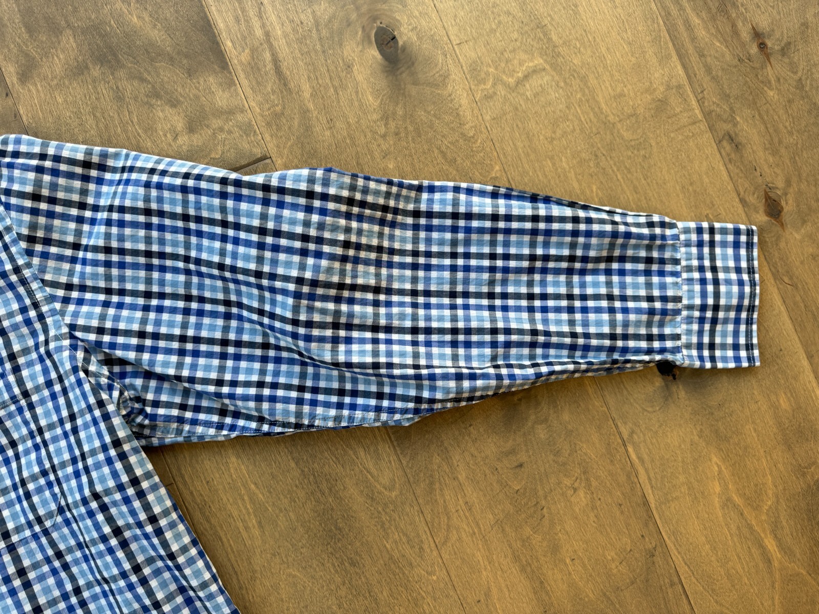 Pendleton Bridgeport Blue Checked Long Sleeve But… - image 5