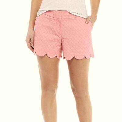 New Crown & Ivy Pink Scalloped Shorts 14