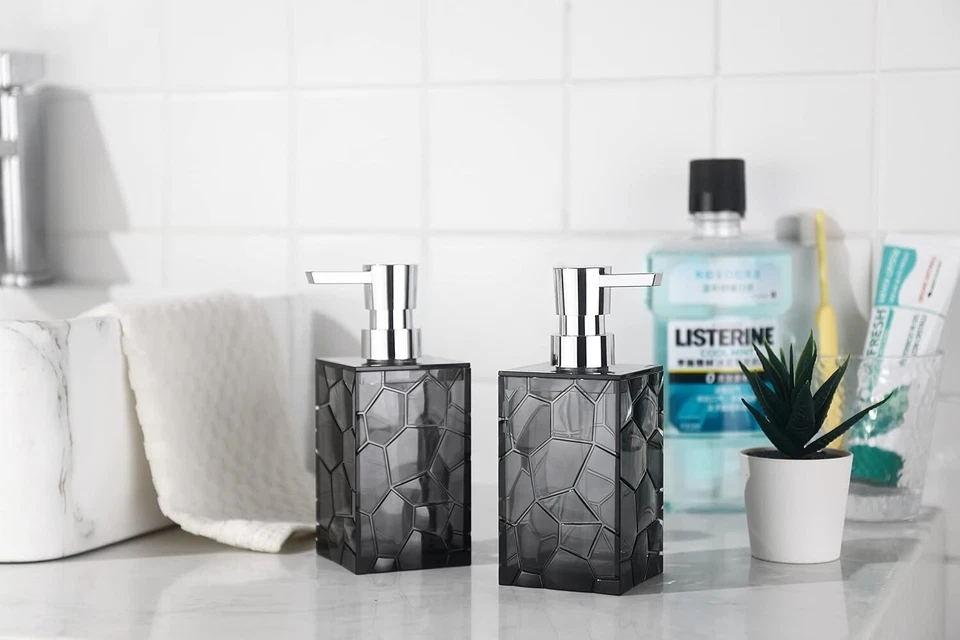 Dispensador De Jabón, Paquete De 2, Dispensadores De Jabón De Manos Con Botella. Foto 2 de 4