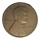 1944 Lincoln Wheat Penny No Mint Mark Circulated Uncertified