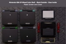 GBA SP Replacement Housing Shell,Plastic LCDLens Cover, Mixed Colors 