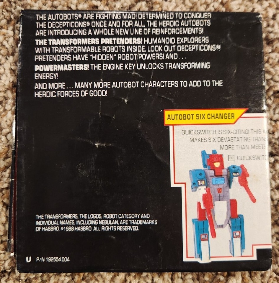RARE Vintage G1 1988 TRANSFORMERS Toy Catalog Checklist Booklet