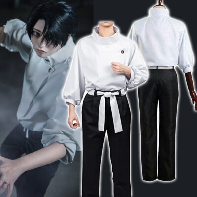 Jujutsu Kaisen Yuta Okkotsu Cosplay Costume White Shirt Suit Cos Anime Halloween