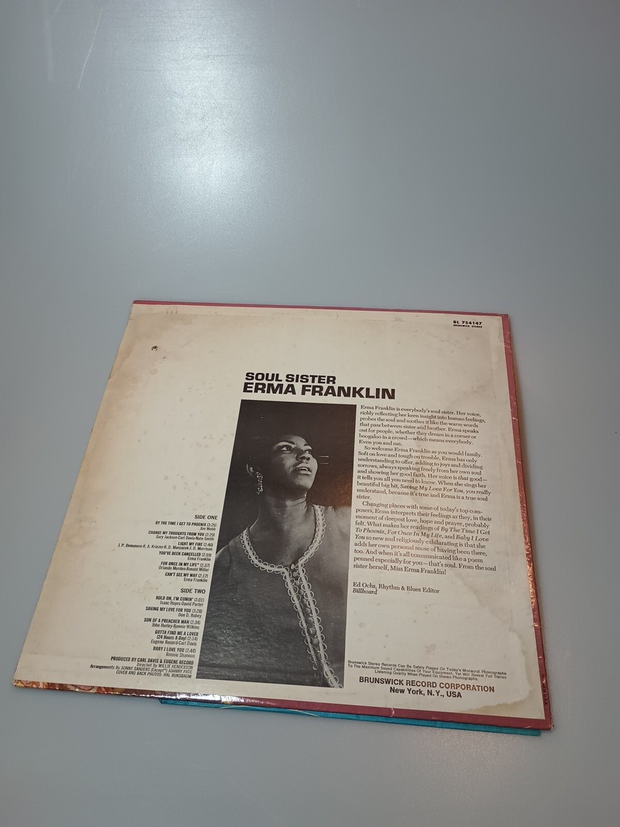 ERMA FRANKLIN: soul sister BRUNSWICK 12