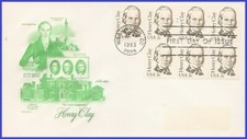 USA3 #1846 ADDR ARTMASTER FDC BL7  Henry Clay