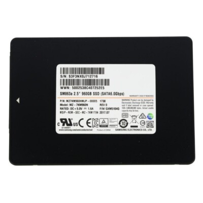 内蔵型SSD SAMSUNG SM863a 2.5\