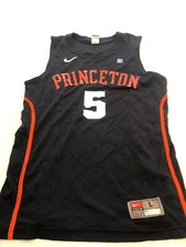 Game Worn Used Princeton Tigers Nike Basketball Jersey Large #5