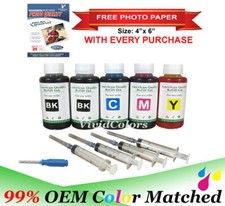 5x100ml Refill ink Canon PG-275XL CL-276XL Ink Cartridges TR4720 TS3520 TS3522