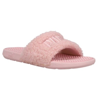 Puma 383662-02 Kids Girls Cool Cat Sherpa Slide Size 13C