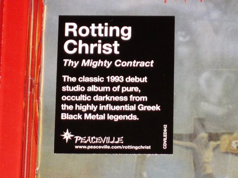 Rotting Christ: Thy Mighty Contract CD 2019 Reissue Peaceville EU CDVILED642 NEW - Image 2 of 3