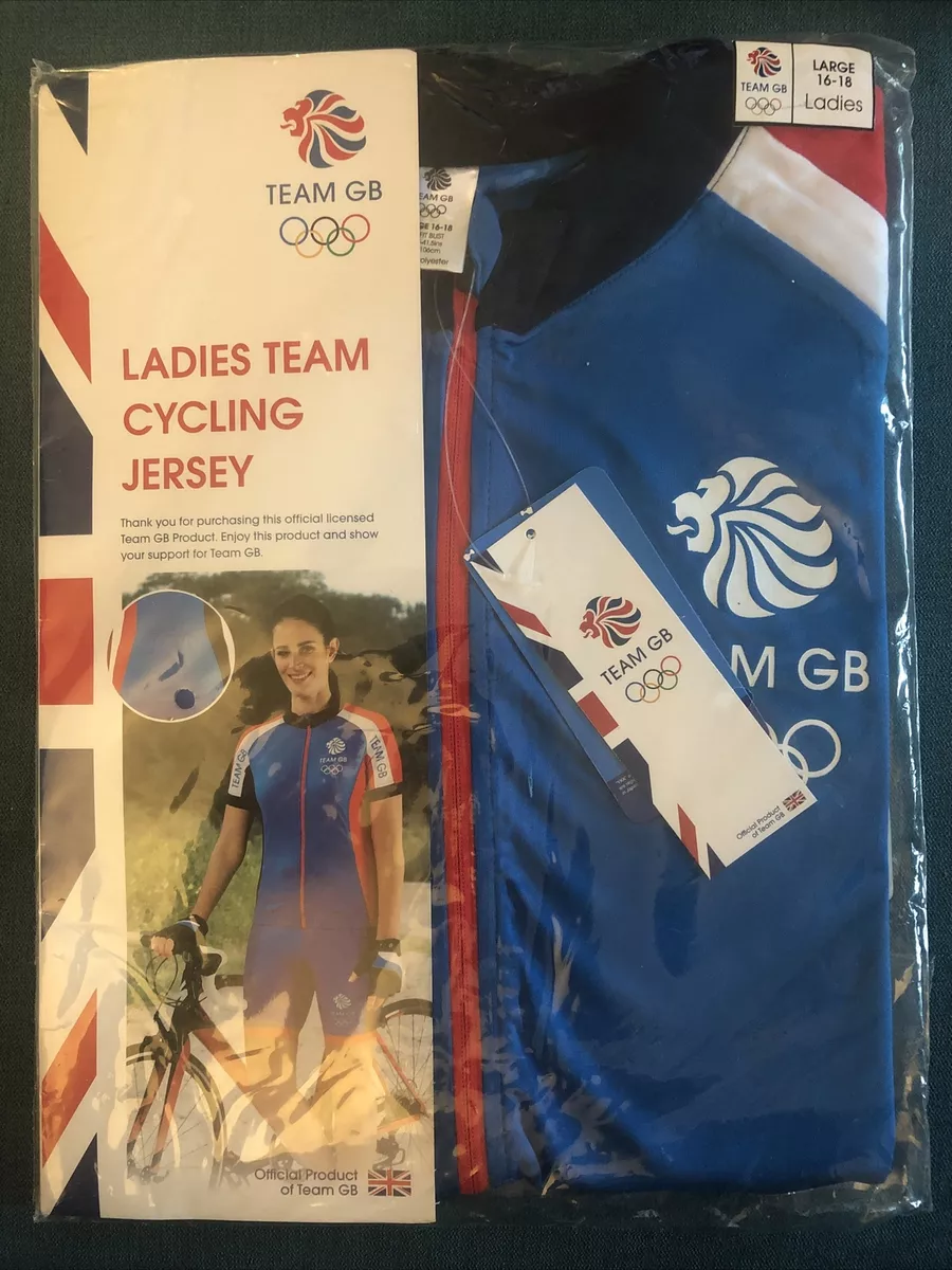 Team GB Ladies Team Cycling Jersey Polyester Aldi Stores UK Size