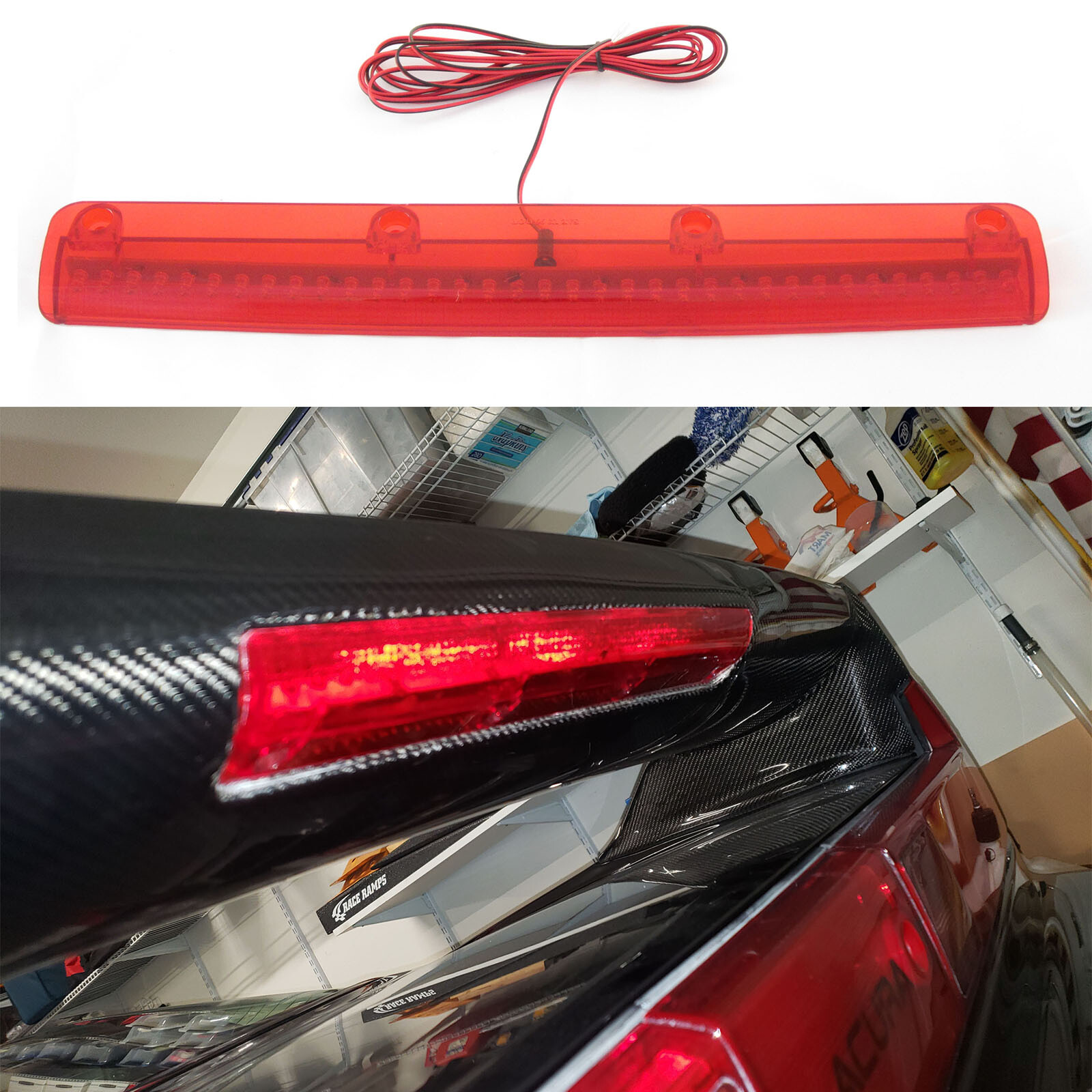 Acura NSX Seibon Spoilerlight | Type: SL-2535B - Red Lens