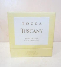 TOCCA TUSCANY TOMATO VINE WILD PRIMROSE CANDELA 10 OZ BOXED