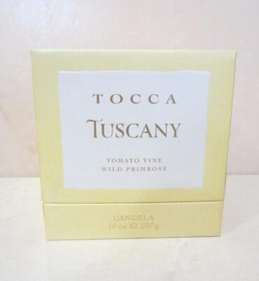 TOCCA TUSCANY TOMATO VINE WILD PRIMROSE CANDELA 10 OZ BOXED