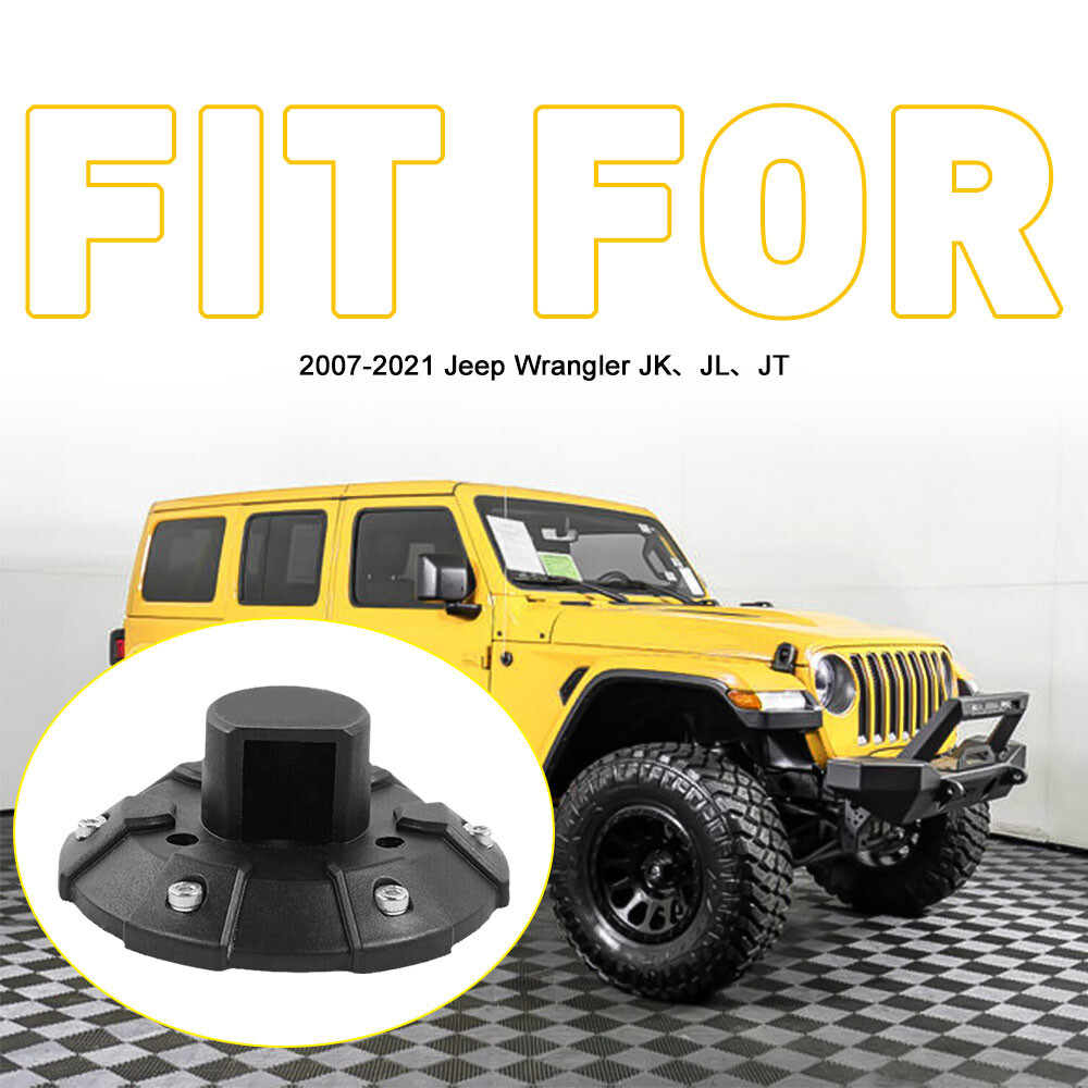 2set Antenna Ornament Antenna Base For 2007-2021 wrangler JK、JL、JT Blcak Plug&Pl