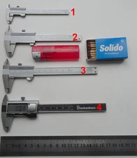 Neu! Präzisions Miniatur Schieblehre Meßschieber 70 bis 100 mm, MWSt.,Mini,Klein