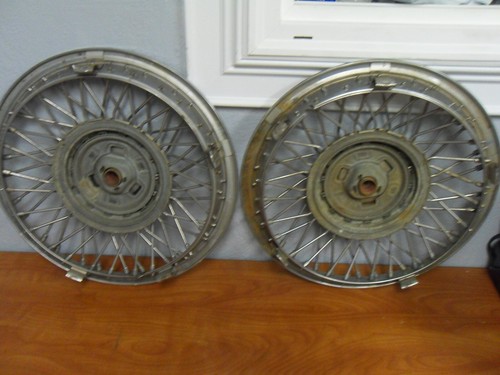 TWO 1986 1987 1988 1989 Buick Skyhawk Skylark Somerset Wire Hubcap Wheel Cover - Picture 13 of 16