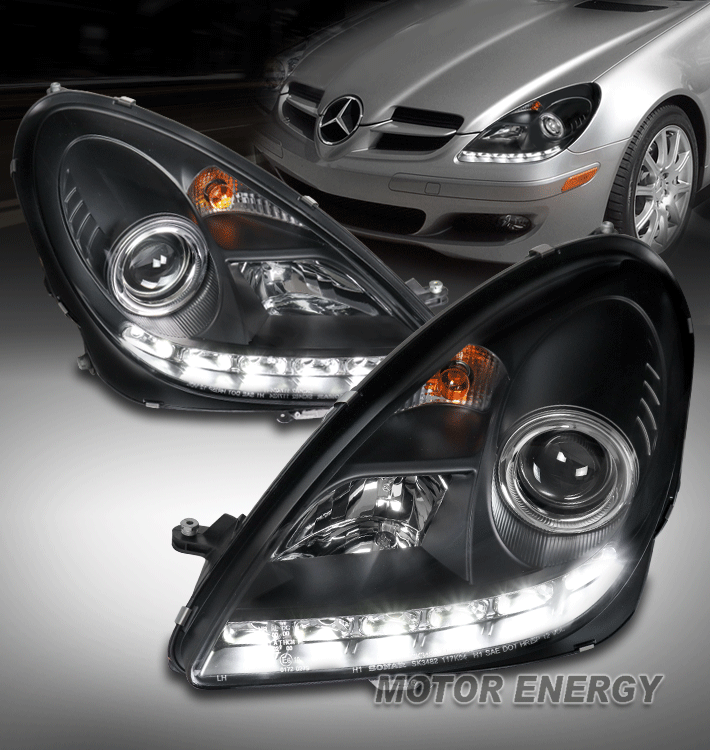 For 05-11 Mercedes R171 SLK200 SLK300 LED Projector Headlights