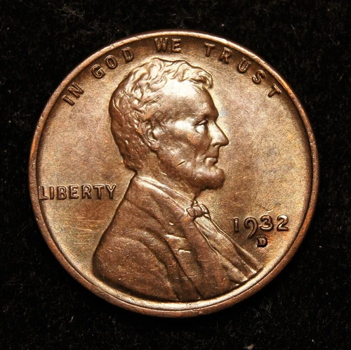 1932-D  Lincoln Wheat Cent  AU+