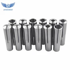 12 Pcs #3 Morse Taper Shank Collets 3MT MT3 1/8" - 3/4" Chuck Set