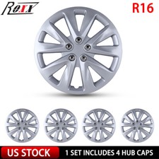 16inch Set Of 4 Wheel Covers Rim Trim Rings Hub Caps Fit R16 Tire Steel Wheels