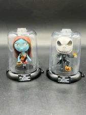 Jack & Sally NIGHTMARE BEFORE CHRISTMAS DISNEY DOMEZ 2" MINI FIGURES