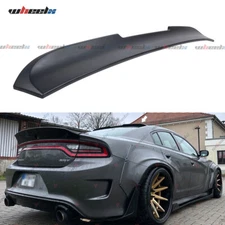 FOR 11-23 DODGE CHARGER DUCKBILL MATTE BLACK REAR WINDOW ROOF SPOILER WING LIP