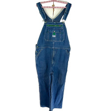 Liberty Denim Bibs Work Overalls Mens Blue Size 40X30 Carpenter Farmer Casual