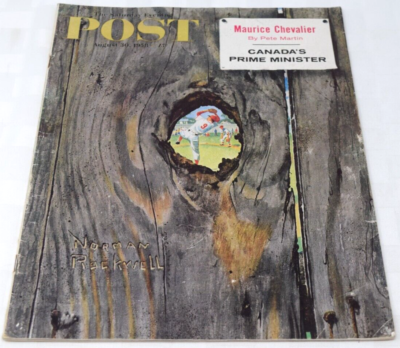 The Saturday Evening Post August 30 1958 Norman Rockwell Knothole