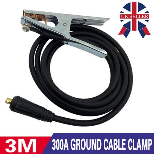 3M Earth Clamp Cable ARC MIG TIG Welders Groud Welding Wire 300A 10-25 Plug UK - Picture 4 of 9