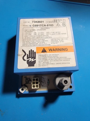 Lennox 73K8601 73K86 Pulse Ignition Control Johnson Controls G891TCA-8103