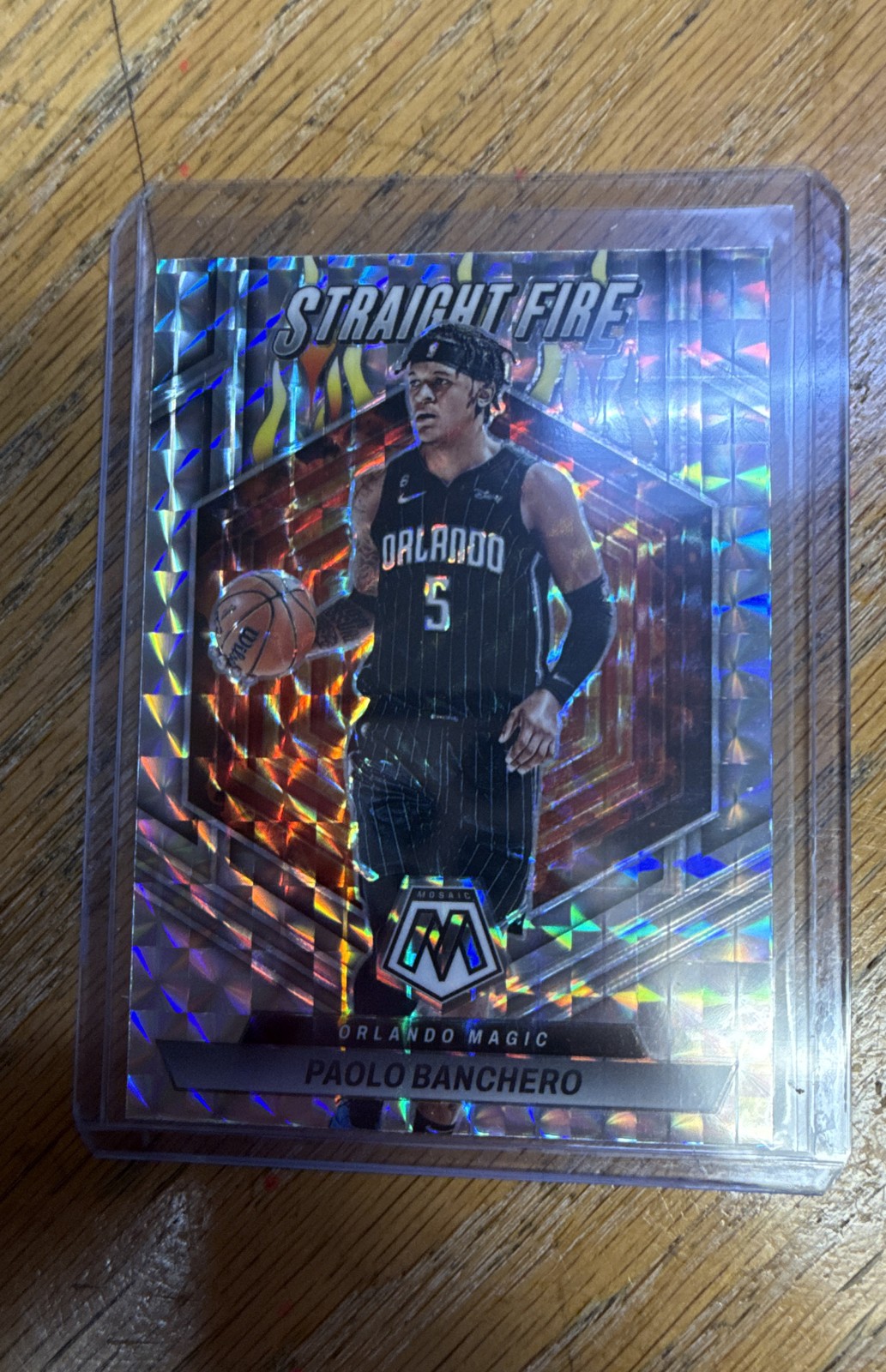 2022-23 Panini Mosaic - Straight Fire Paolo Banchero #3 (RC)